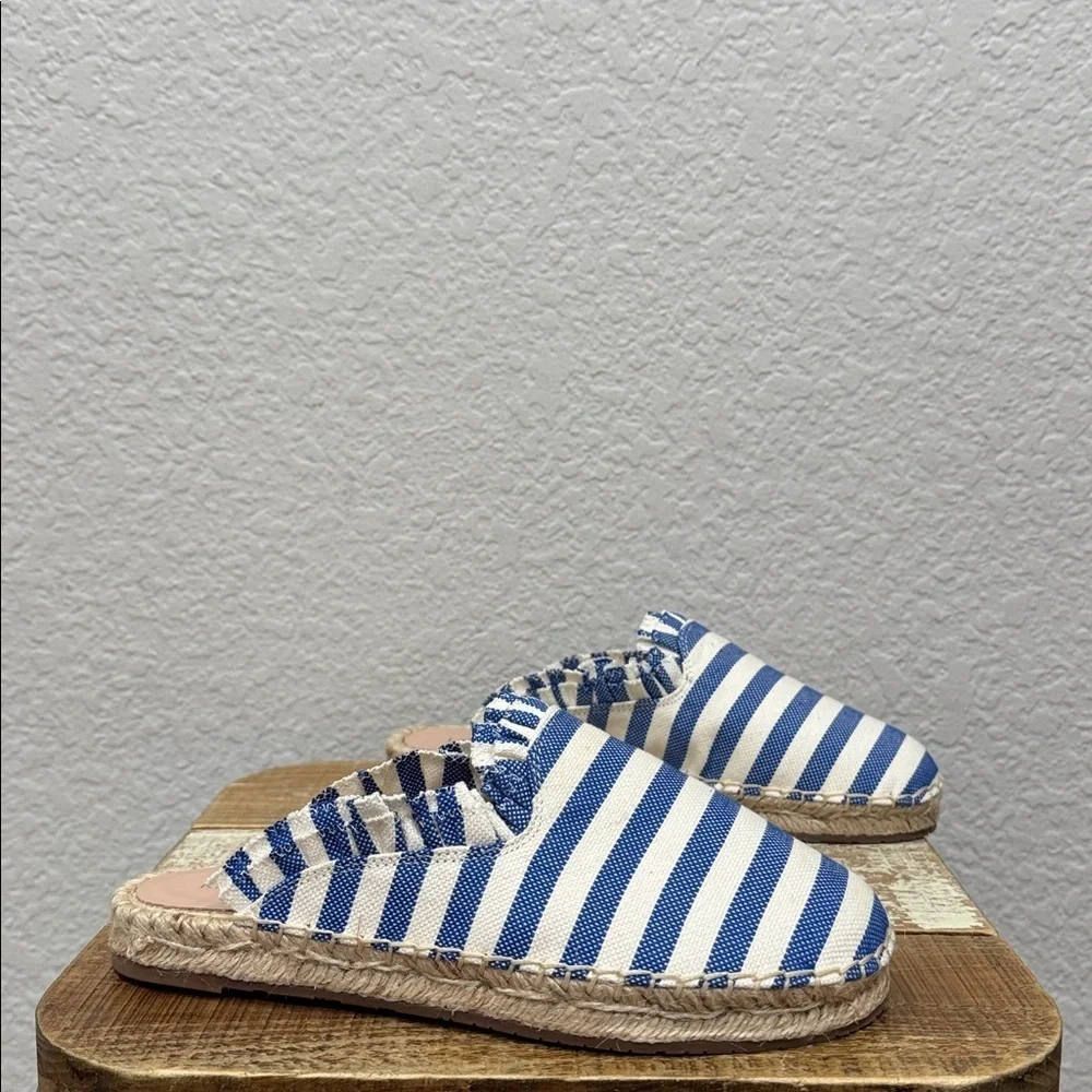 Kate Spade Laila Striped Espadrille Mule Size 6